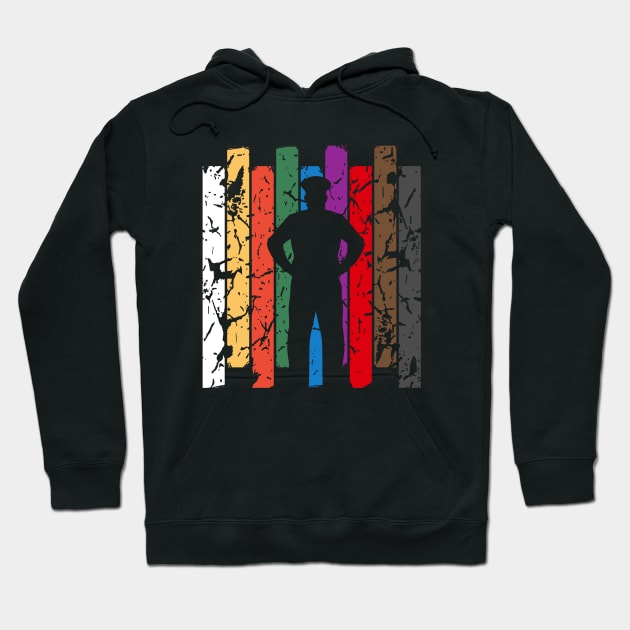 Correctional Officer Silhouette Hoodie by LetsBeginDesigns